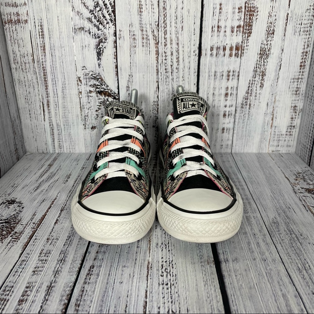 Converse All Star Neon Tribal Print Sneakers Retired Print - Picture 4 of 12